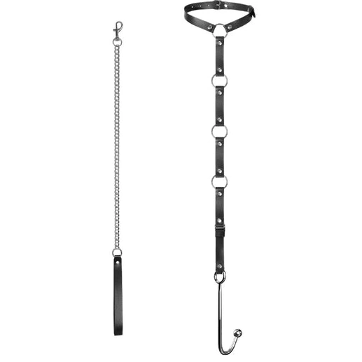 EverydayUse Collar Kinky Hook 5853 with and Leash Anal 0926